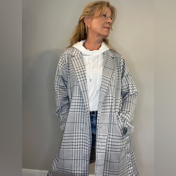 Long length plaid blazer/jacket - Picture 9 of 14